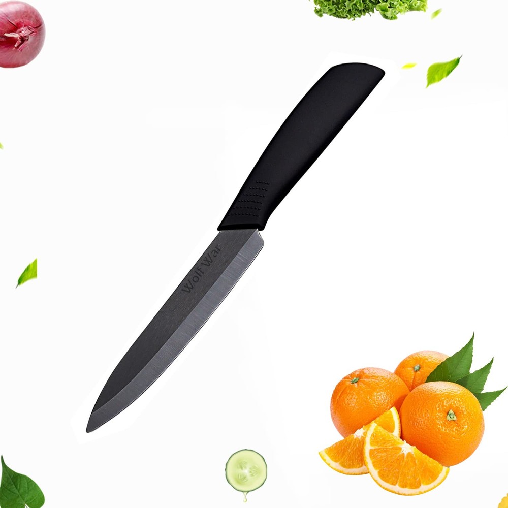 Kitchen Ceramic Knife Set Professional Knife With Sheaths, Super Sharp Rust P...