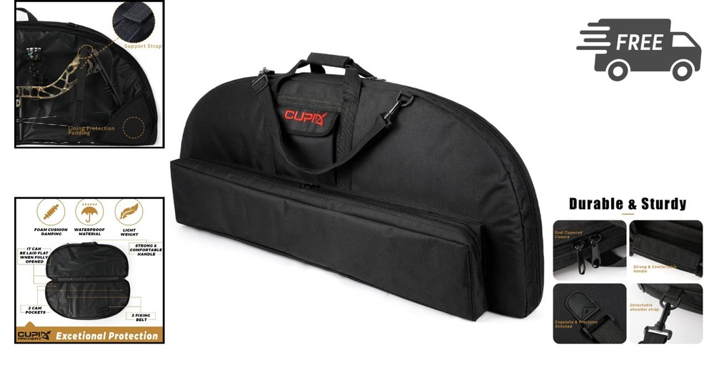 Compound Bow Case Soft Light-Weight Bow Bag Waterproof with Arrow Pocket
