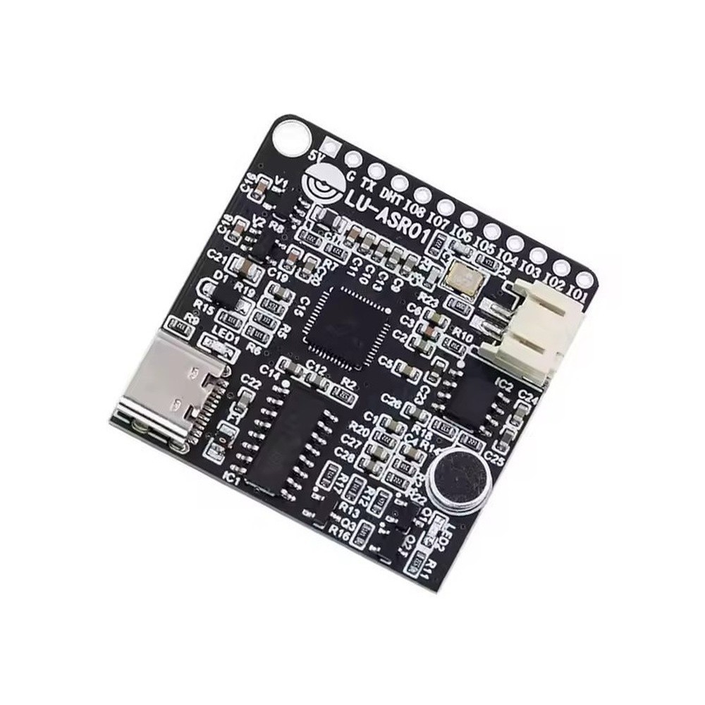 LU-ASR01 Black Voice Recognition Module 3.6x3.6cm with Easy Software Setup