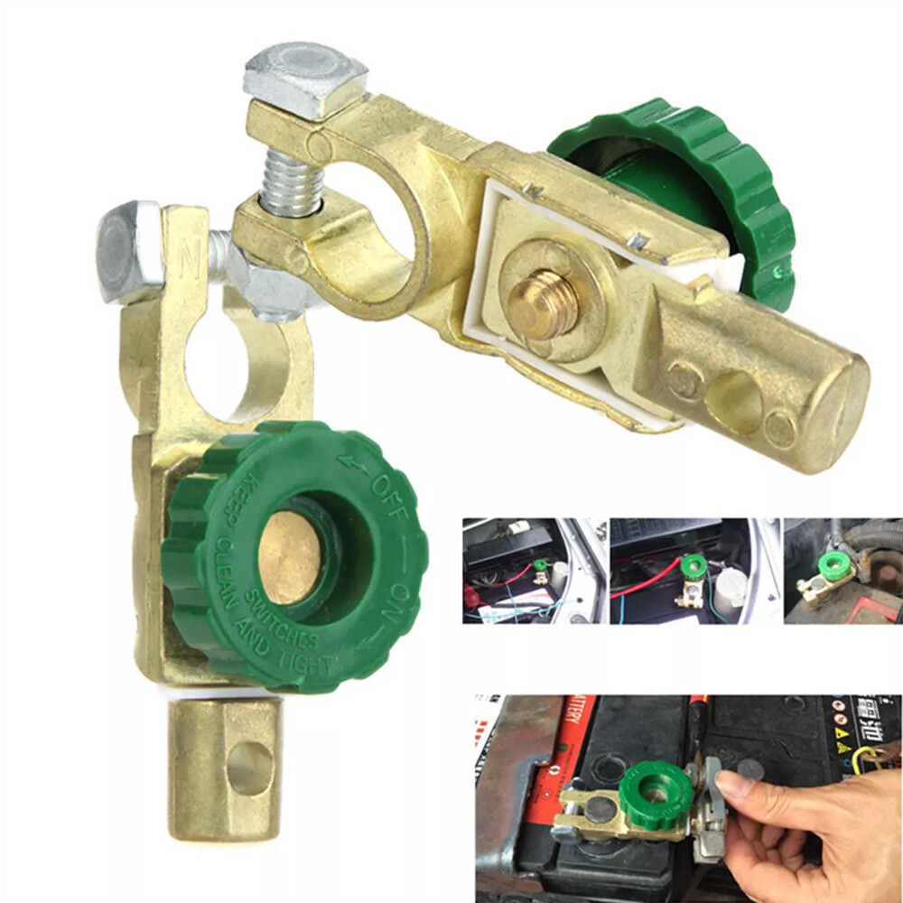 2Pcs Car Battery Switch Quick Cut-off Disconnect Master Link Terminal Kill Shut