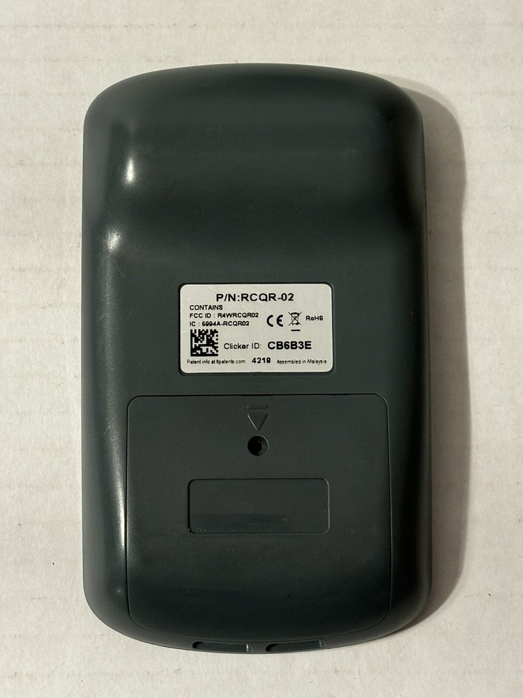 Turning Technologies QT2 Response Device Click ID: CB6B3E - Works