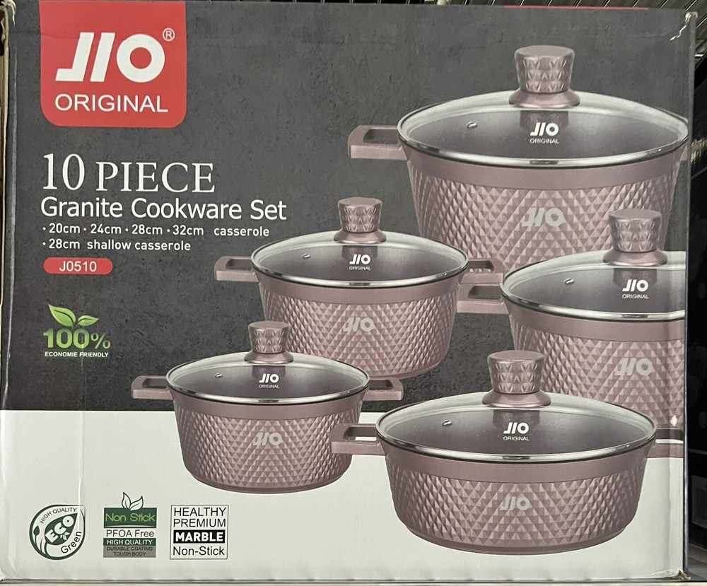 non-stick cookware set 10 piece