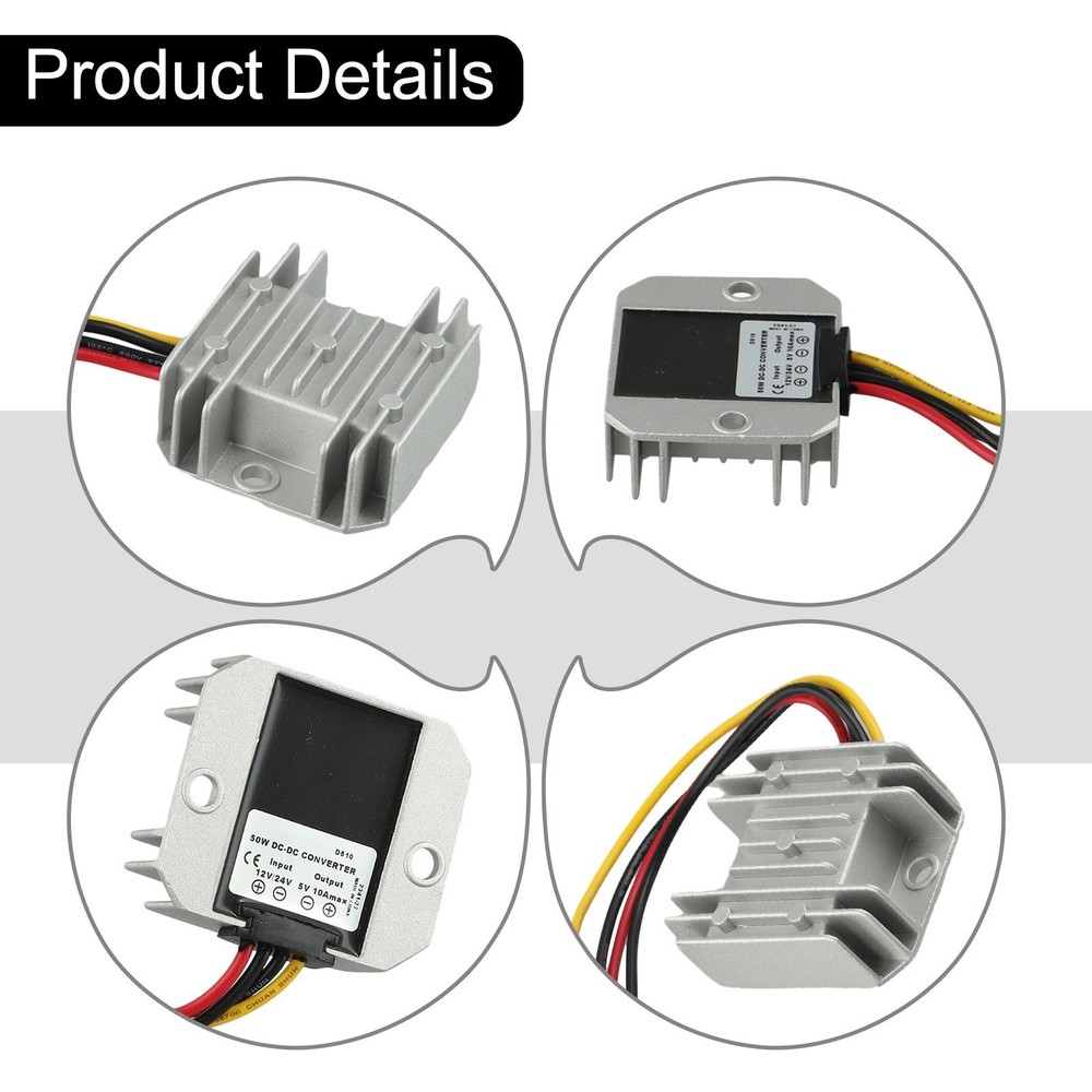 Easily Installable Waterproof Power Converter Regulator for Various Uses