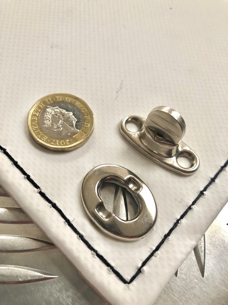 CLEAR & WHITE HEAT LOSS WORKSHOP CURTAINS TURN BUTTONS & HOOK AND LOOP!