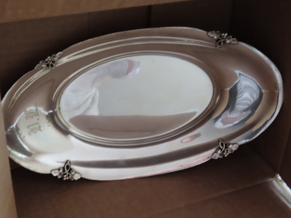 Sterling Silver Alexandria 237 Tray, 11.4 Oz. 330 Grams, Solid Silver