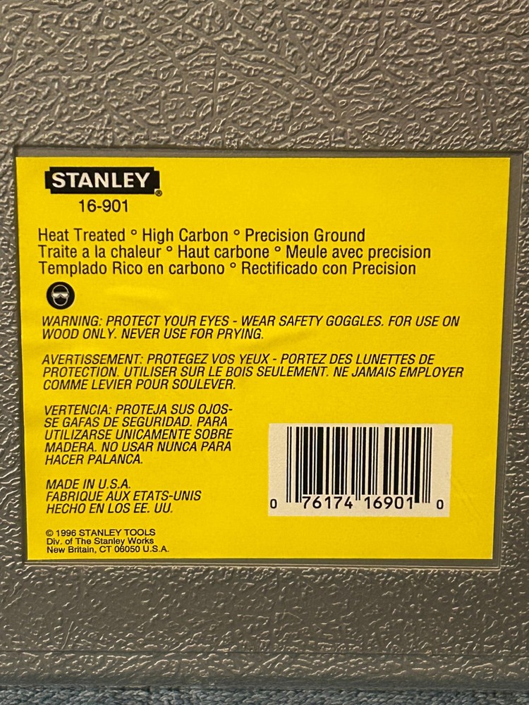 Stanley Chisel set - 6 piece - MADE IN USA