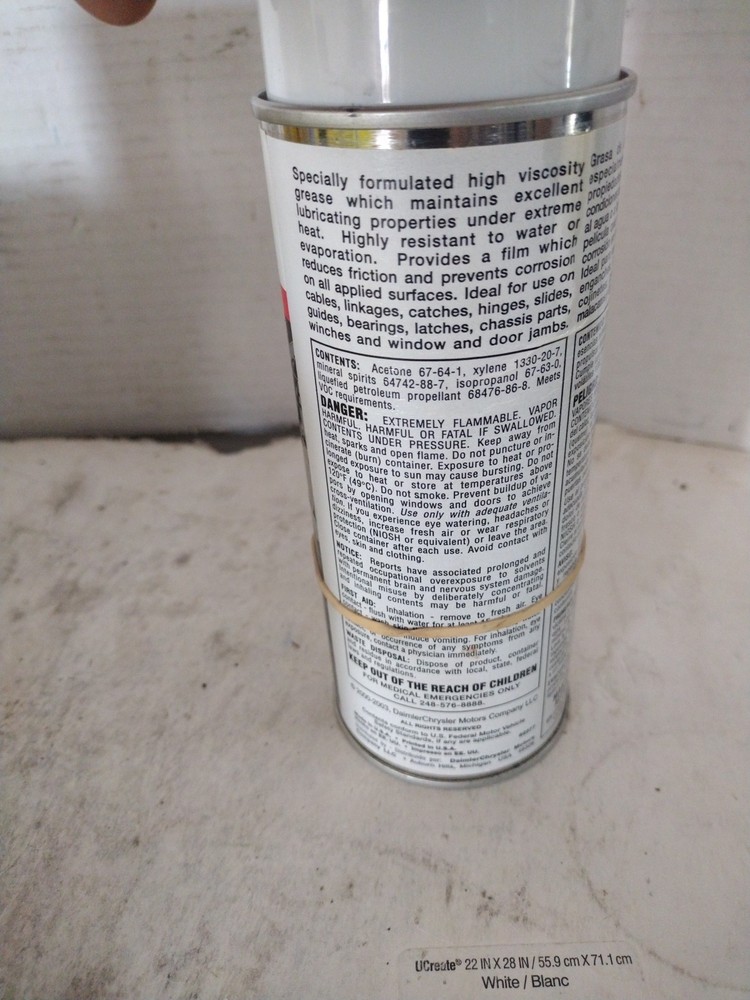 Mopar Spray White Lube Lithium Grease