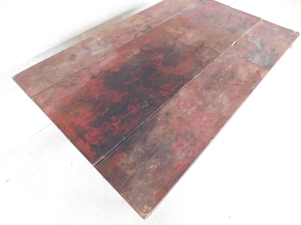 Antique 19th Century Tavern Work Dining Table