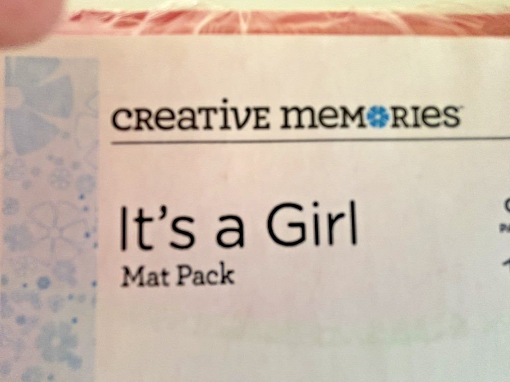 Creative Memories IT'S A GIRL Stack Pack & Mat Pack - NEW