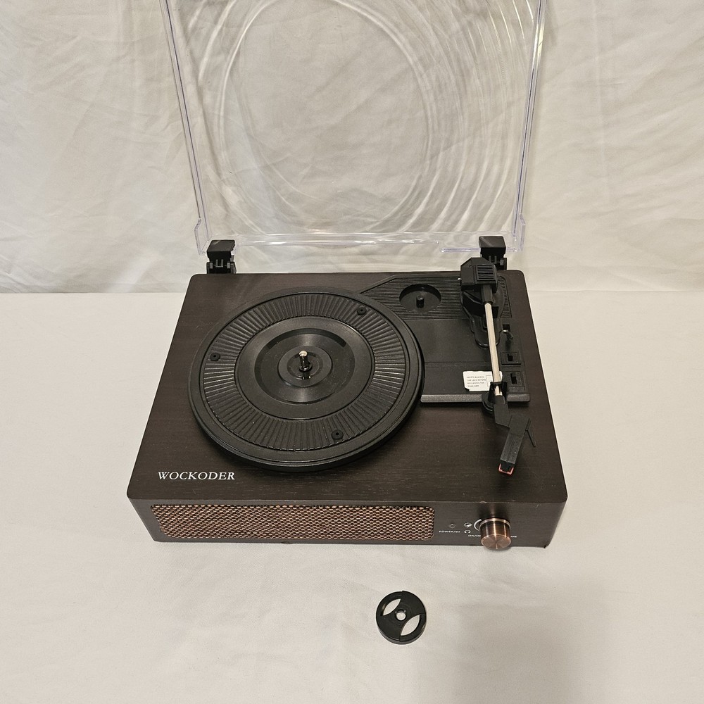 Wockoder Bluetooth Turntable Record Player – Built-In Speakers – RCA Out – Works