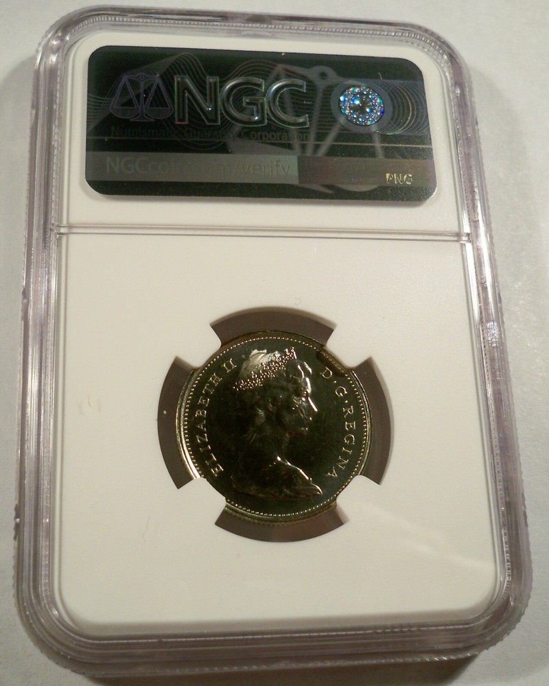 1977 CANADA 25c NGC MS 66 QUARTER NO TONE