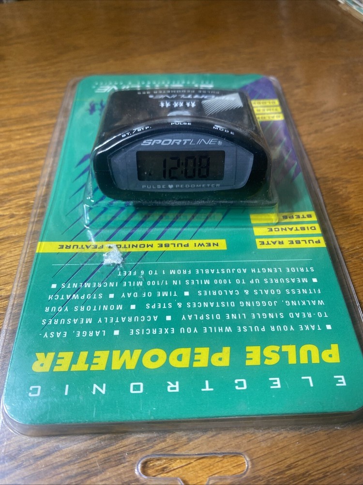 Sportline Electronic Pulse Pedometer Pulse Distance Steps Calories Timer Clock