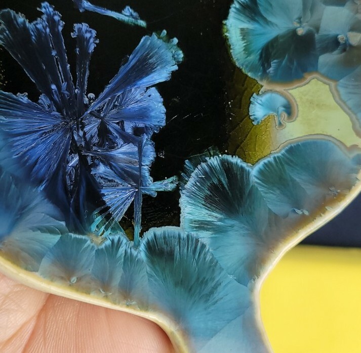 Crystal Glazed Leaf Dish