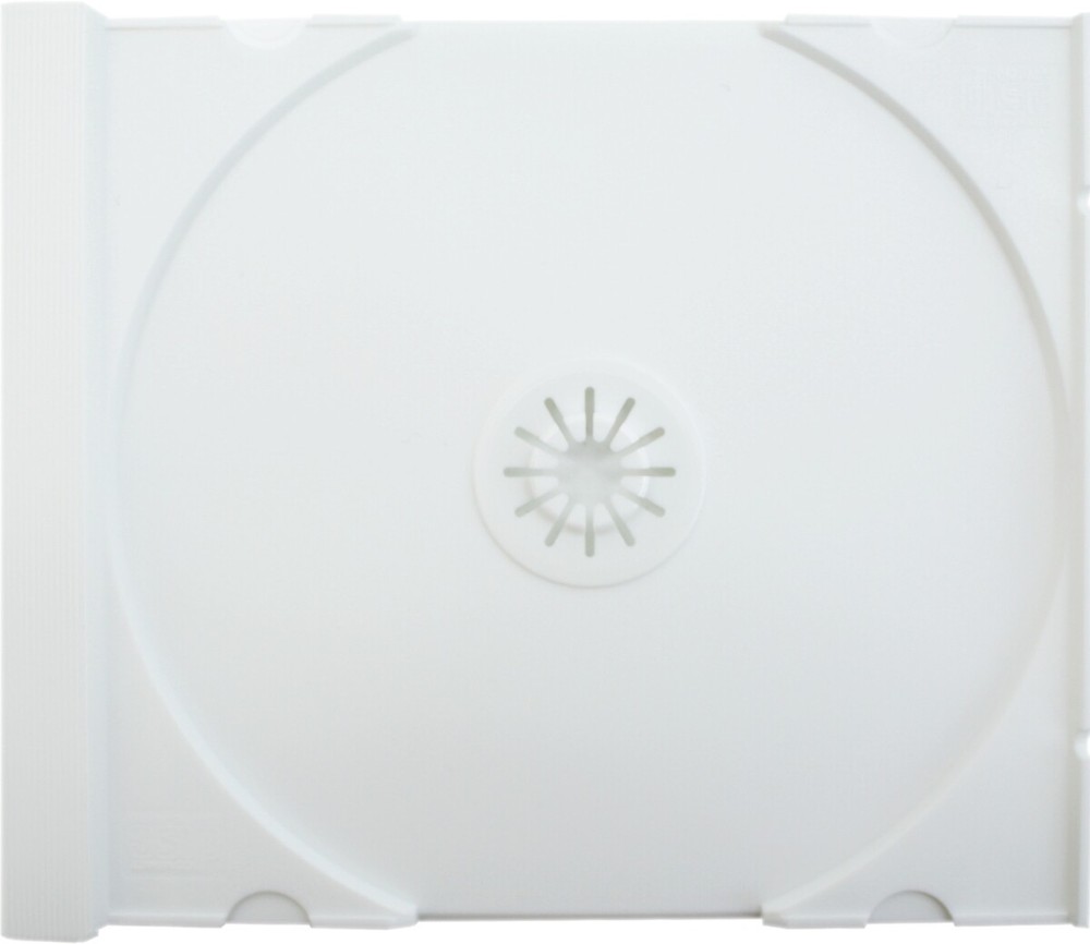(200) CD Trays - SOLID WHITE Replacement Inserts for Jewel Boxes Cases #CDIR80SW