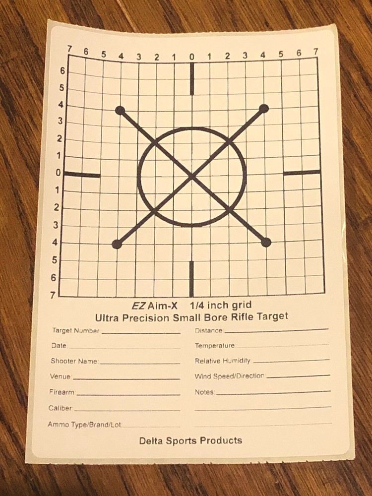 Ultra Precision Small Bore Rifle Targets (24 pack)