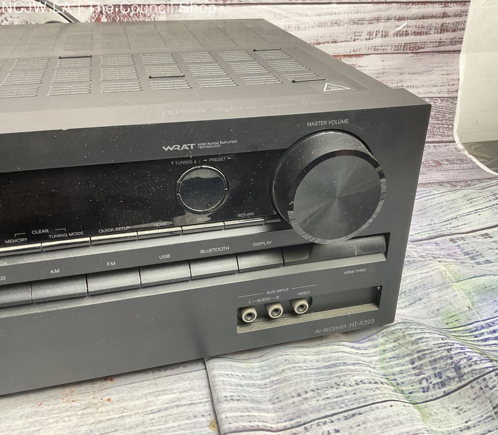 Onkyo HT-R393 Audio Video Receiver Black