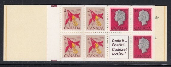 CANADA Nodding Yellow Bells MNH booklet