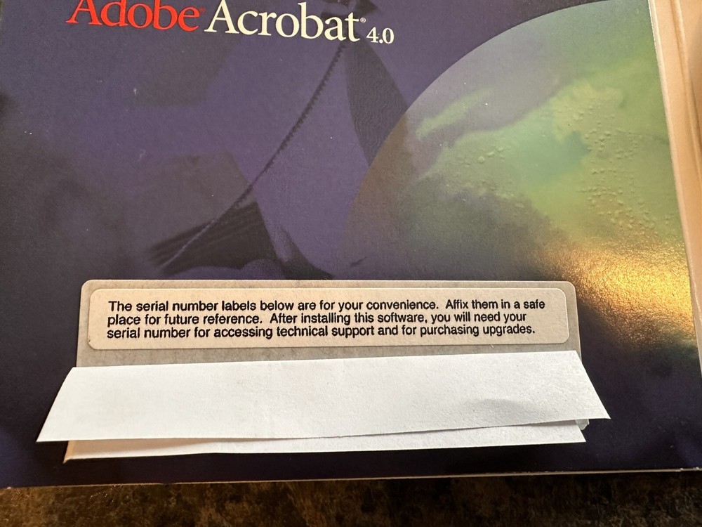 Adobe Acrobat 4.0 Original Disc in Package - for Windows NICE