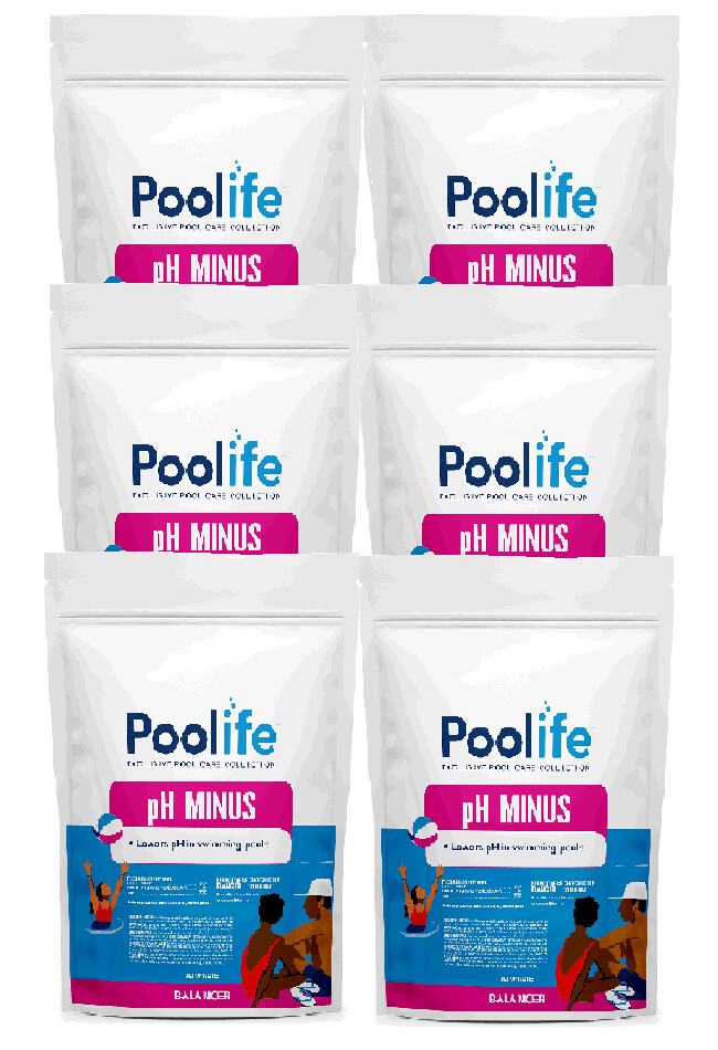 Poolife pH Minus Water Balancer 6 lb - 6 Pack