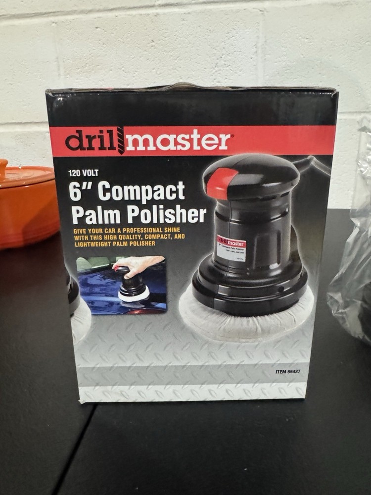 Drill Master 6” Compact Palm Polisher Brand New