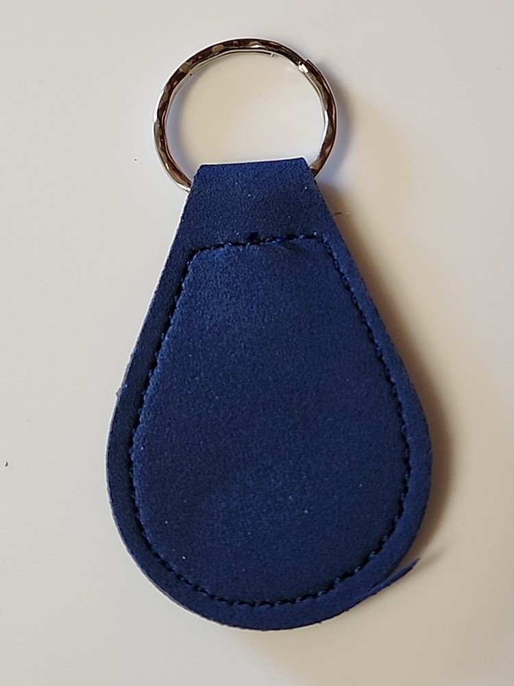 New Vintage Blue Leather Masonic Keychain