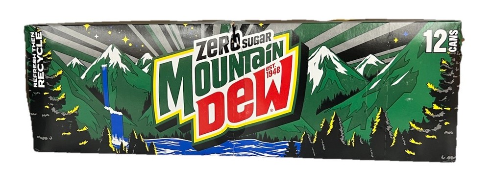 Mountain Dew Zero Sugar Soda 12 Pack Mtn Dew