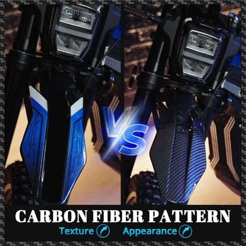 Motorcycle Front Fender Talaria Mud Guard Protector Carbon Fiber Pattern