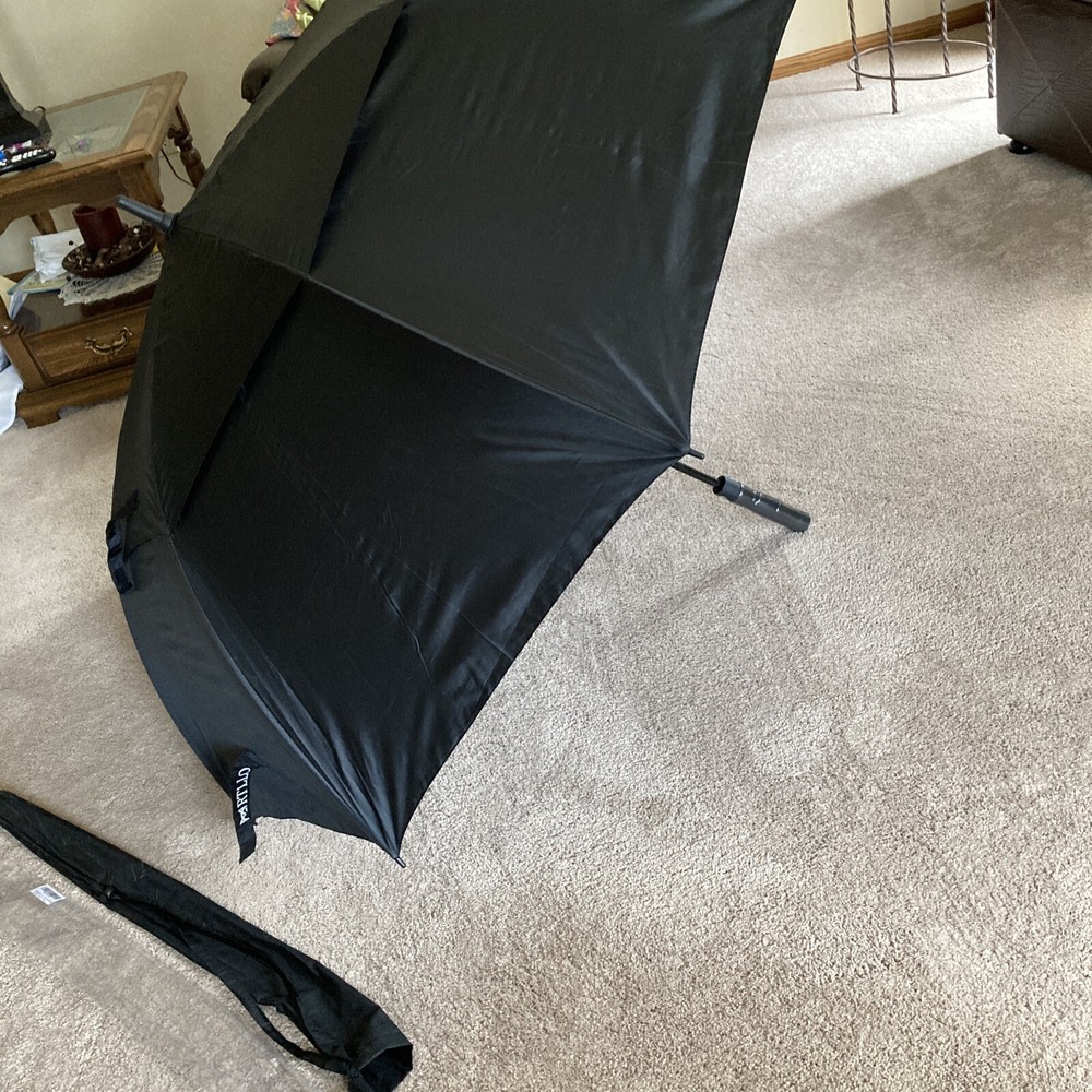 MRTLLOA Automatic Open Golf Umbrella 68 Inch XLG Oversized Black Case w/handle