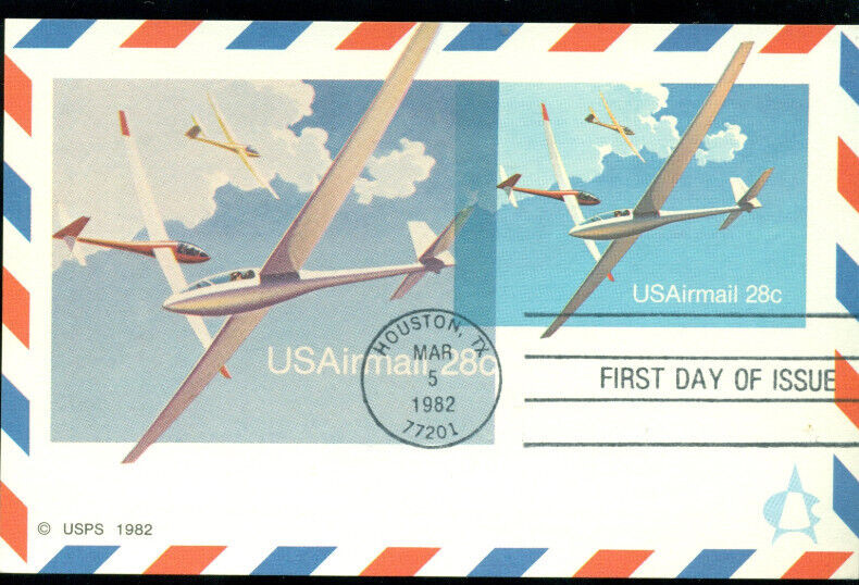 1982 FDC Postal Card- Scott# UXC20 - Andrews Cachet  UA