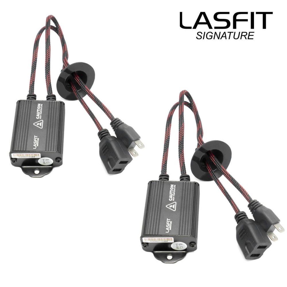 LASFIT H7 LED Bulbs Canbus Decoder Error Free Warning Canceller Anti Flicker
