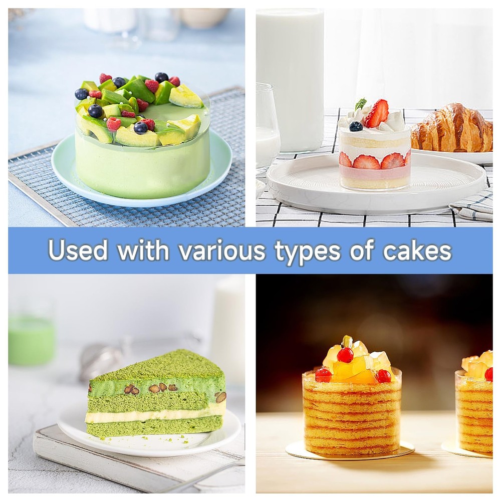 2 PCS 3x394 inch Cake Collars Transparent Acetate Sheet Roll for Baking