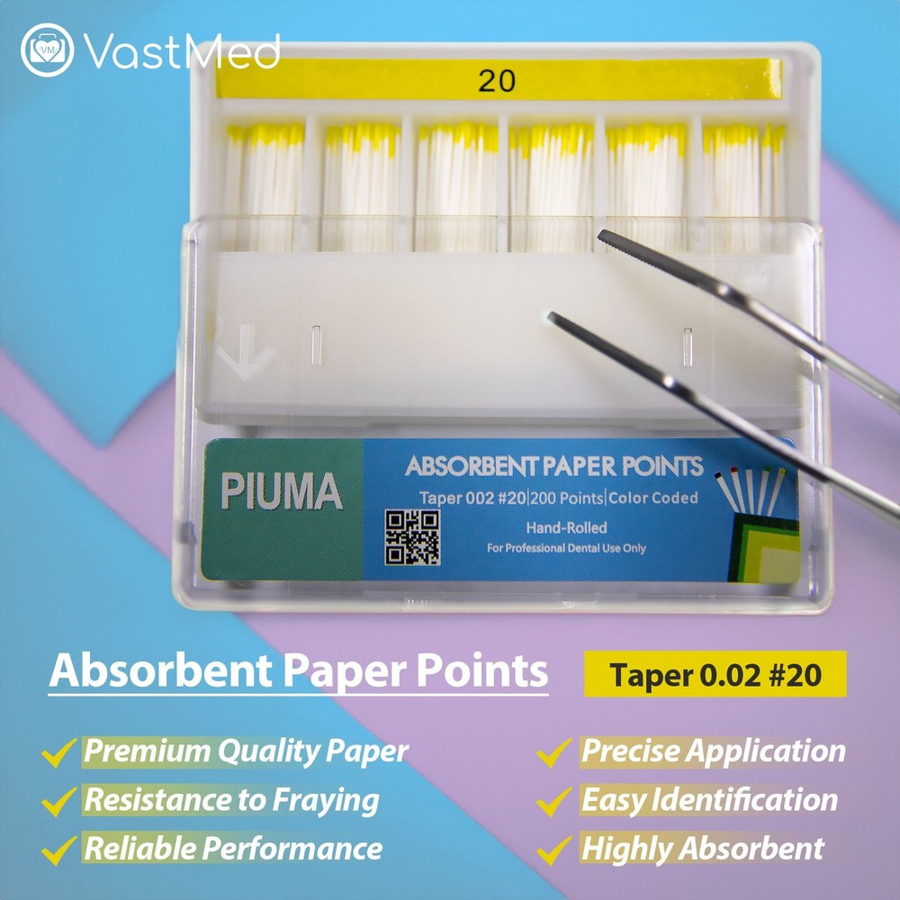 Dental Absorbent Paper Points by Vastmed