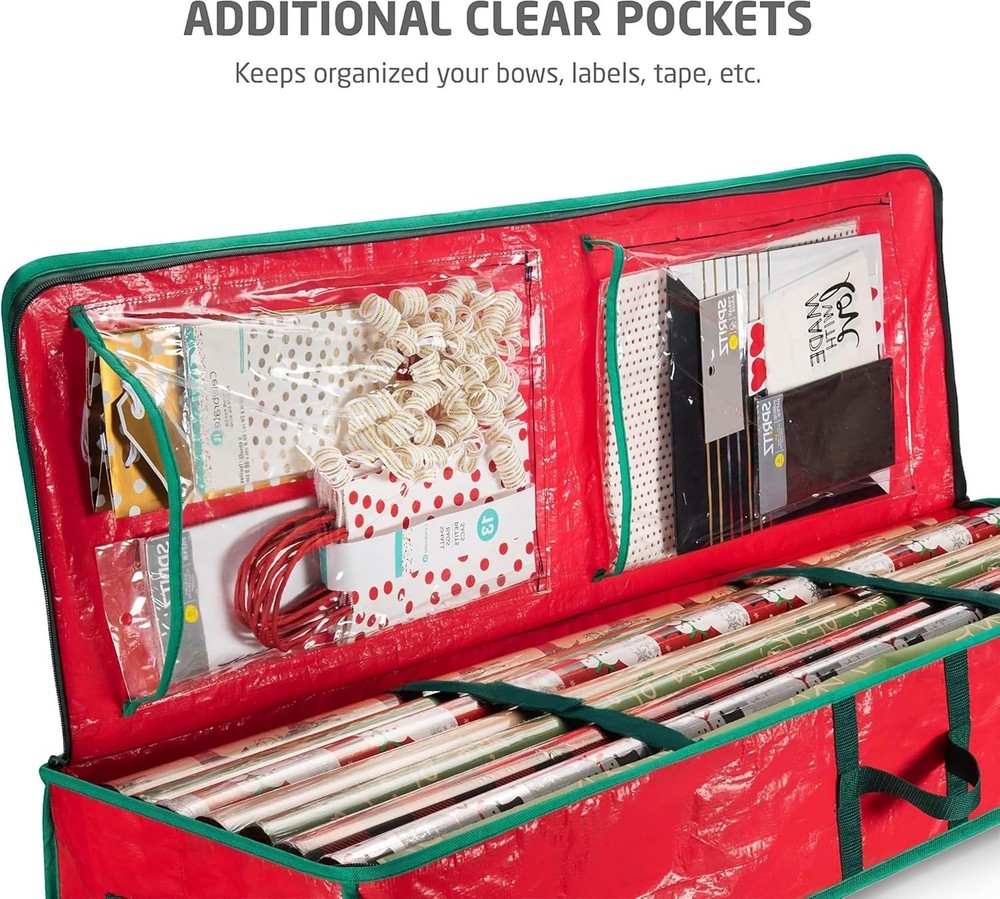 Gift Wrapping Paper Organizer Storage - 40" Gift Wrap Storage Containers With...