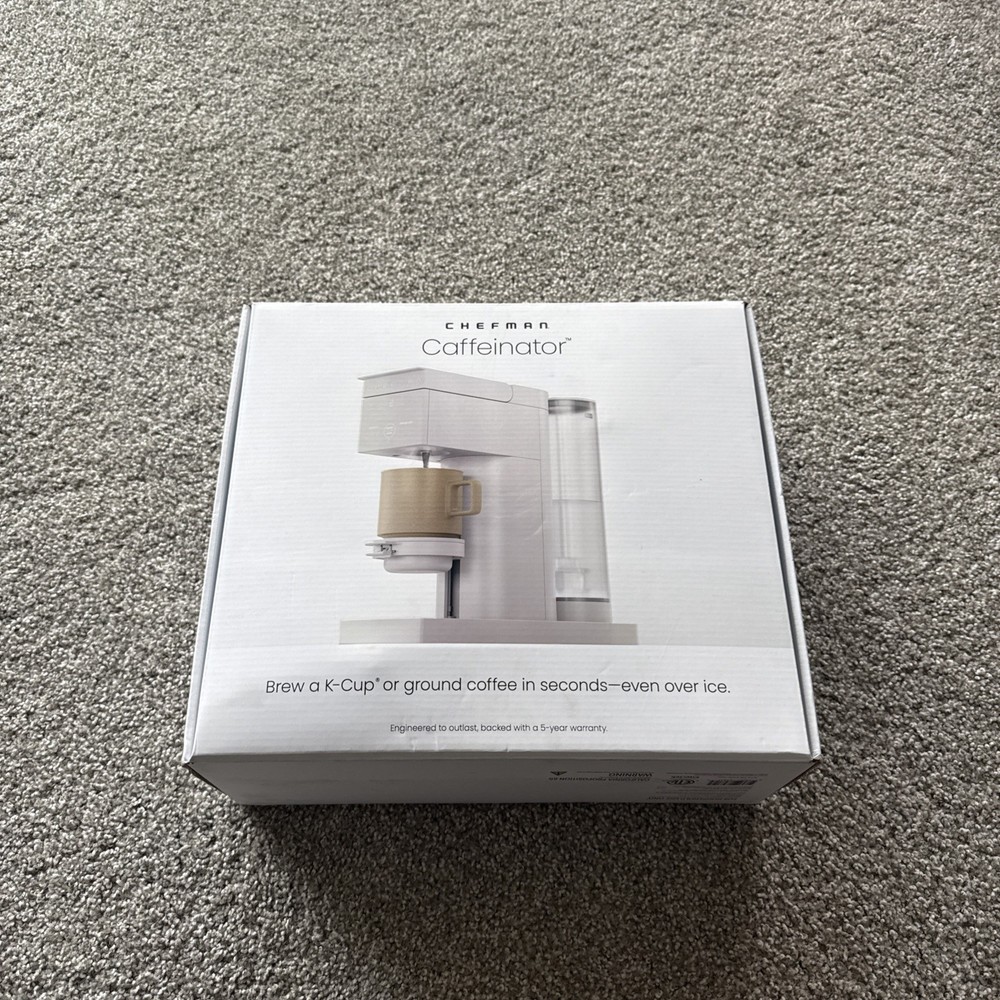 Chefman Caffeinator Single Serve Coffee Maker –NEW Open Box