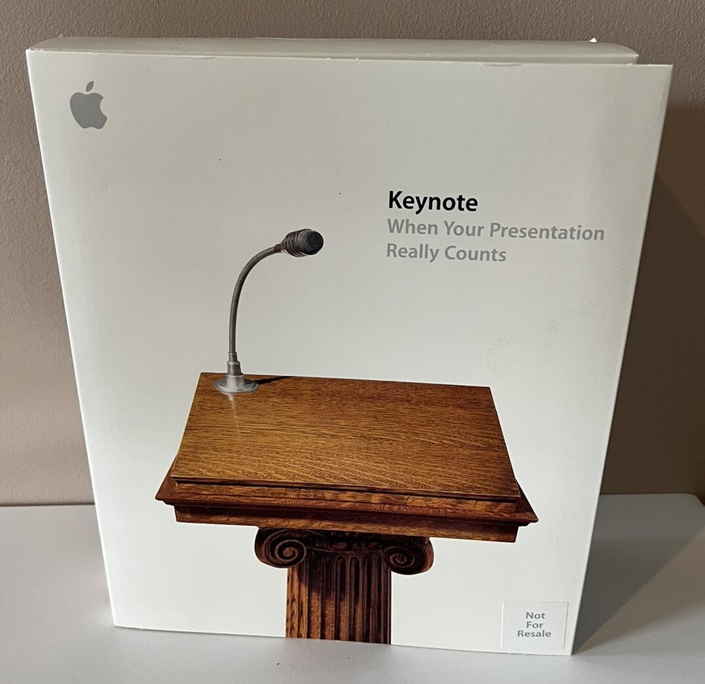 New Unopened Apple Presentation Software Keynote 2003 Mac M8822Z/A