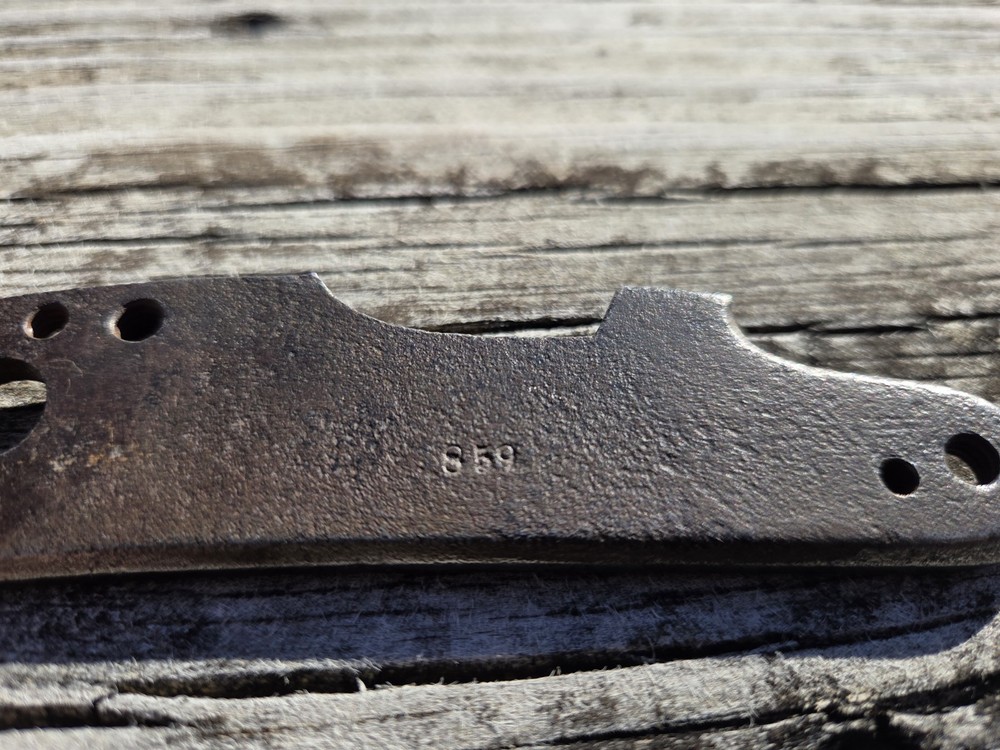 1854 Lorenz Rifled Musket Lockplate Dated 1859.