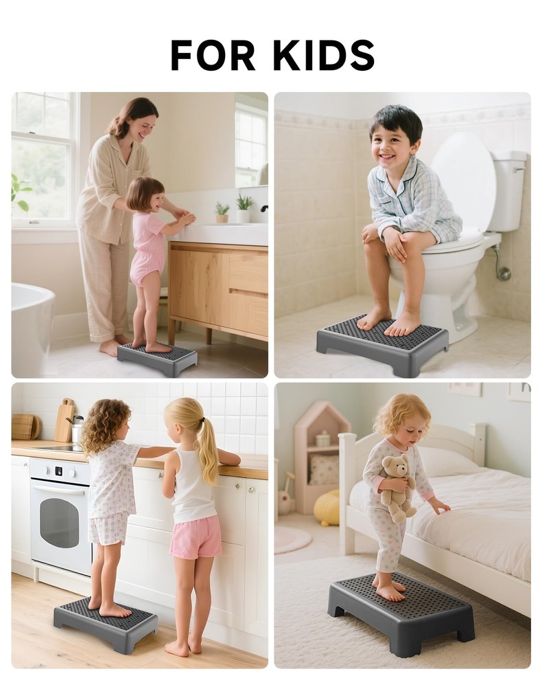 Mobility Step Stool for Adults, Bed Step Stools, 680 LBS Capacity Safety Step...