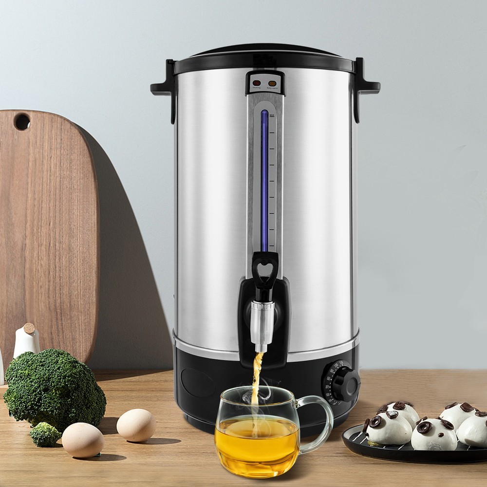 Double-layer Stainless Steel Commercial Water Bucket,?110V Electric Coffee Maker