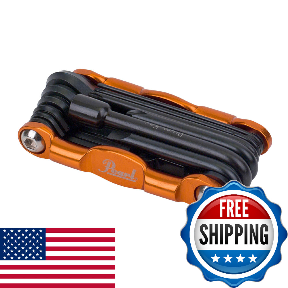 Pearl Tech Tool Drum Key & Multi-Tool - 13-in-1 for Drums, Pedals, Hardware