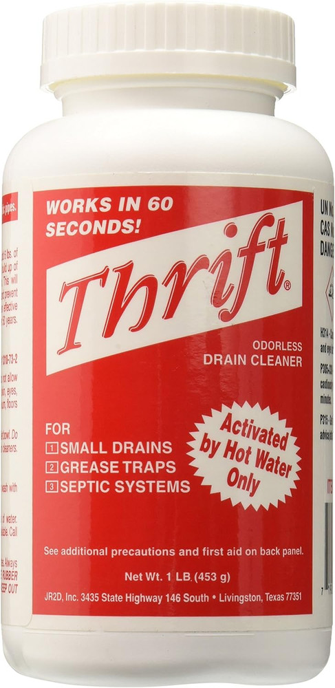 T-100 Alkaline Based 1-Pound Granular Drain Cleaner,Red