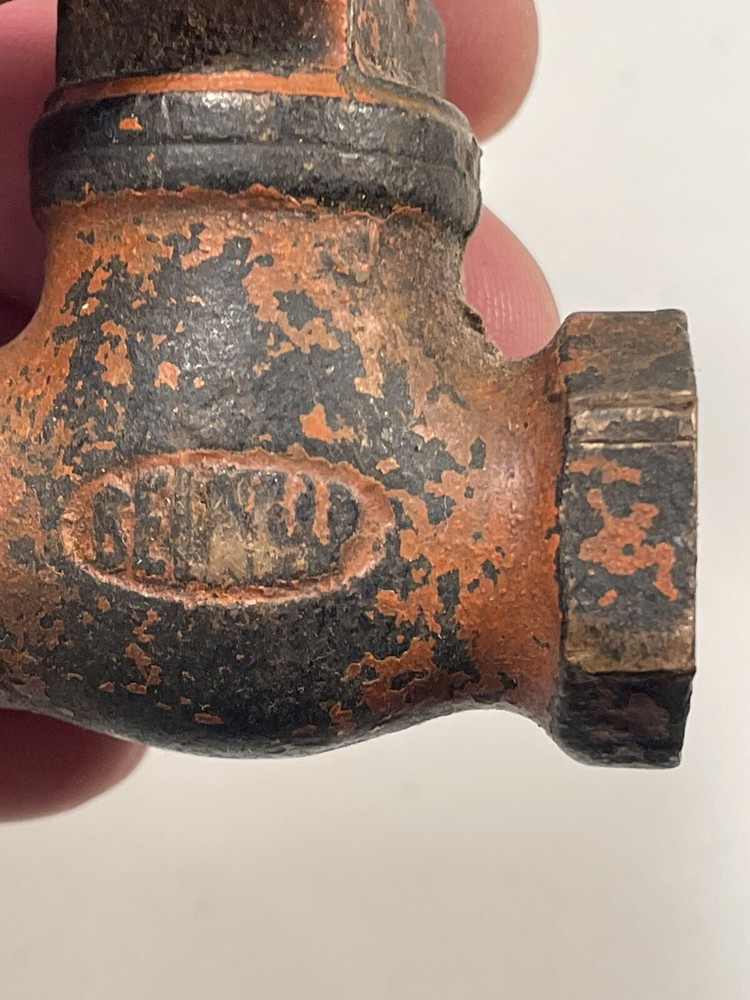 Vintage Half Inch Solid Brass Control Valve, Steam Punk, Industrial.