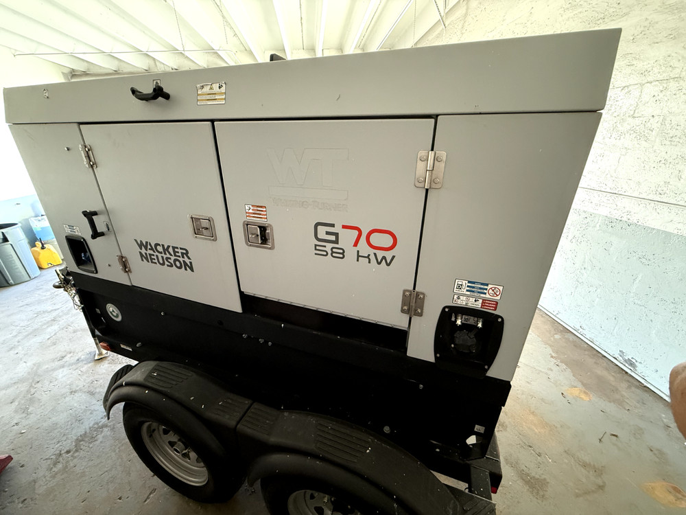 2023 Wacker G70 Mobile Generator