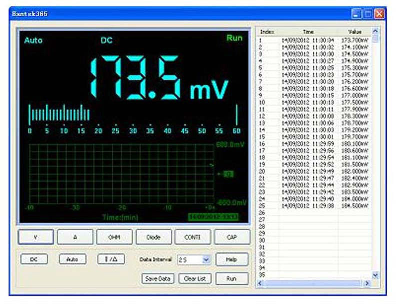 Hantek 365 Bluetooth/USB Data Logger Recorder Digital Multimeter True RMS DMM