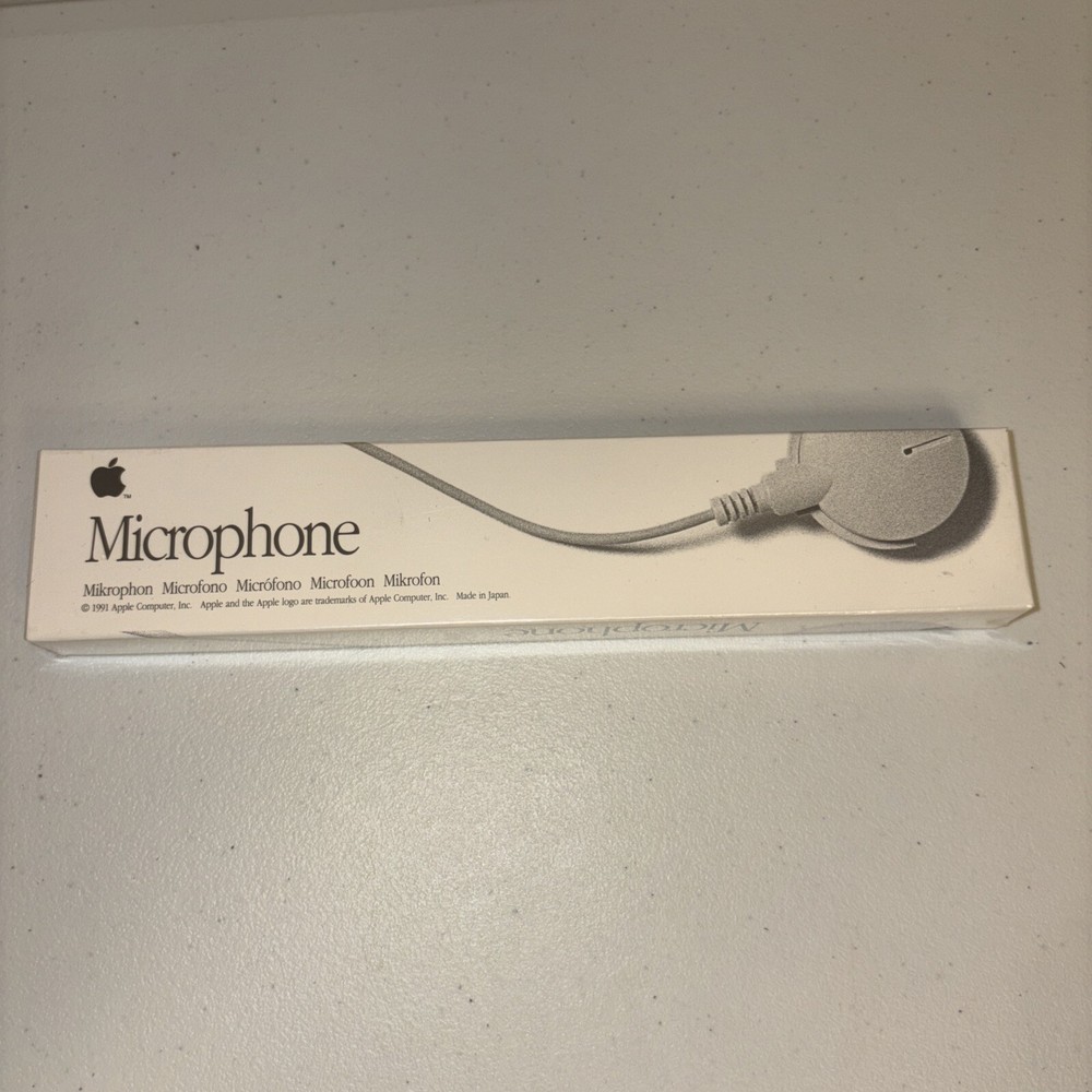 NOS 1991 Apple Macintosh Computer Mac Microphone 699-5103-A Accessory SEALED
