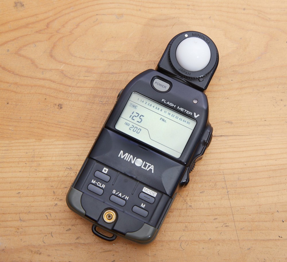 Minolta Auto Meter V F with Spherical Diffuser (Ambient/Flash) with Dome & Strap