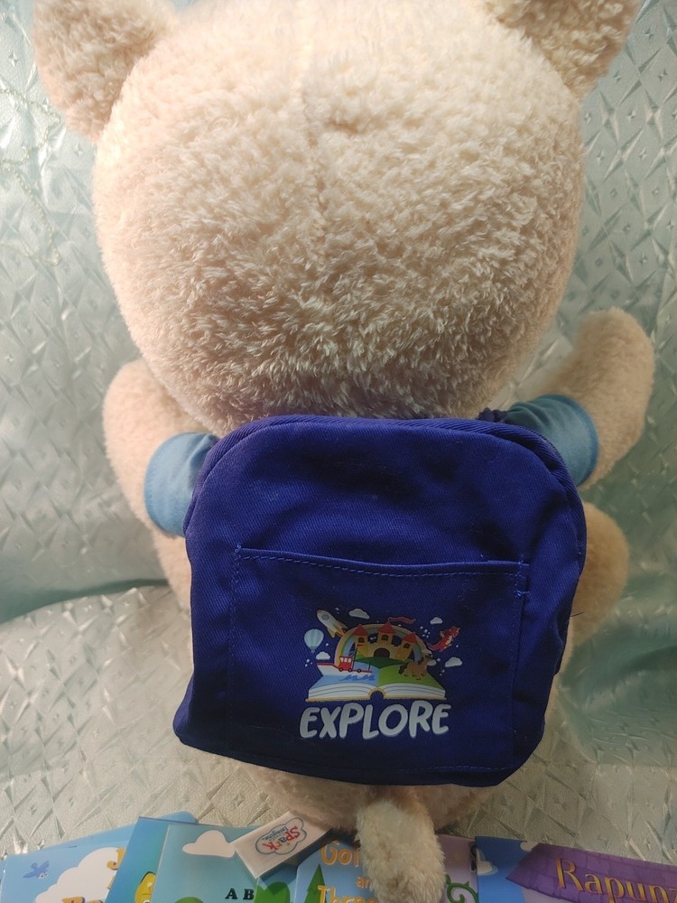 Spark Create Imagine Interactive Learning Plush Bear for Child, With Books