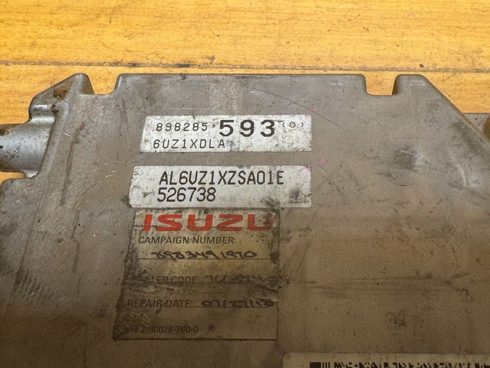 Isuzu ECM ECU 898285593 OEM Engine Control Module Diesel Computer Unit 6UZ1