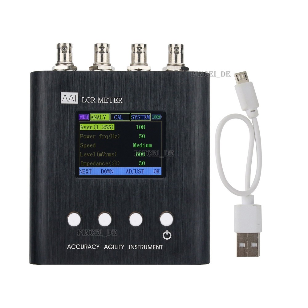 Portable LCR Tester 2.4" Color Screen High Precision Full Automatic Range Meter