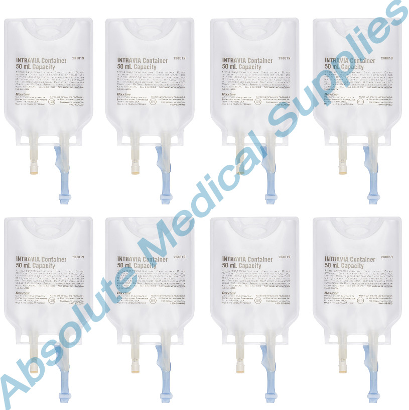 *8-Pieces* Baxter Intravia Container 50 mL Sterile 2B8019