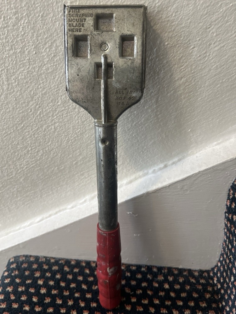 2-piece ALLWAY F42 Scraper Triangular Corner Bundle Vintage Heavy Duty USA Made